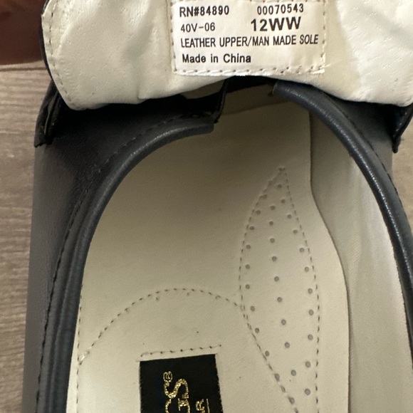 Deer Stags Men’s Leather Blue Loafers sz 12 Wide - Picture 6 of 14